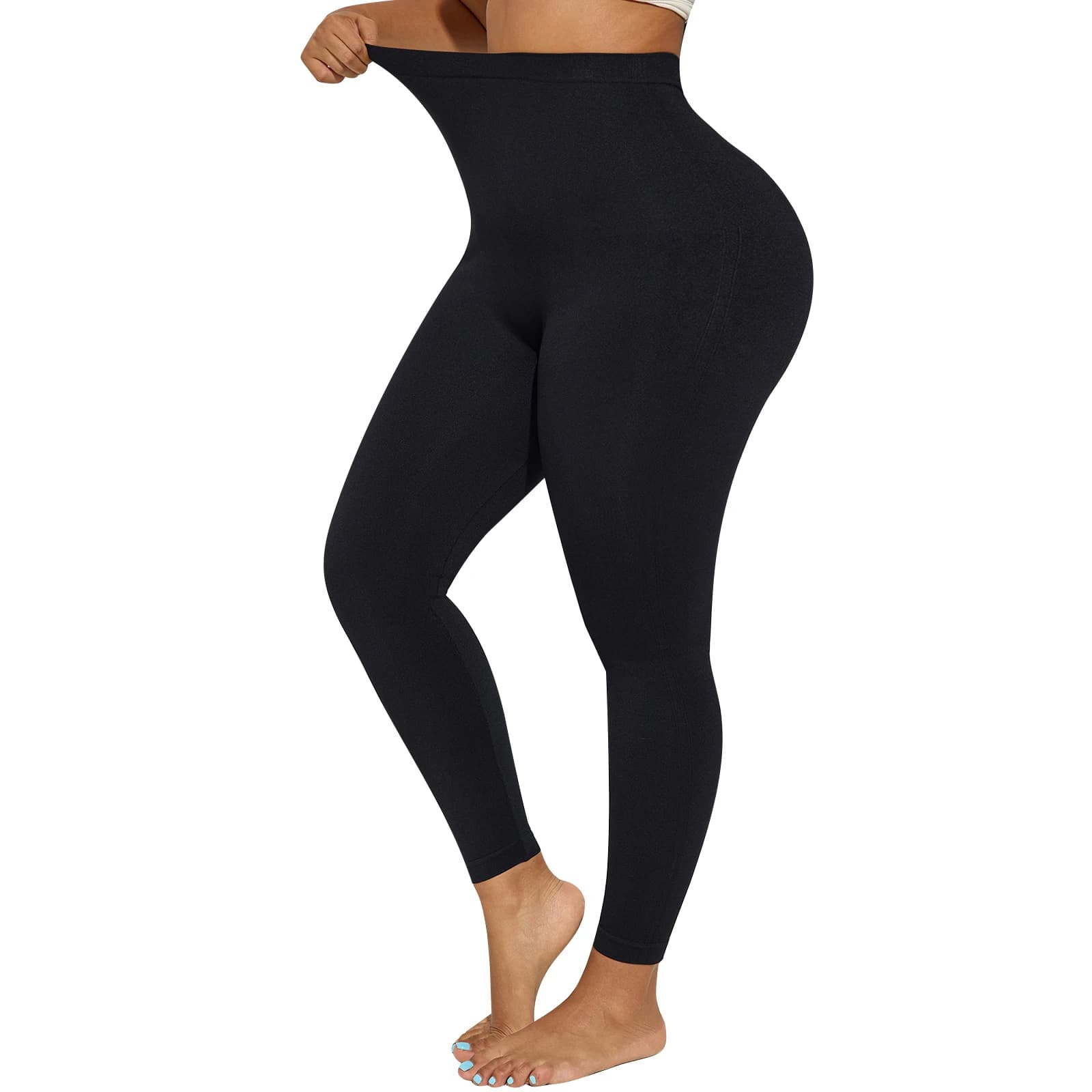 Leggings Modellanti Plus Size Anti-Cellulite a Compressione per Donna, Leggings Snellenti a Vita Alta con Controllo Pancia e Riduzione Cosce