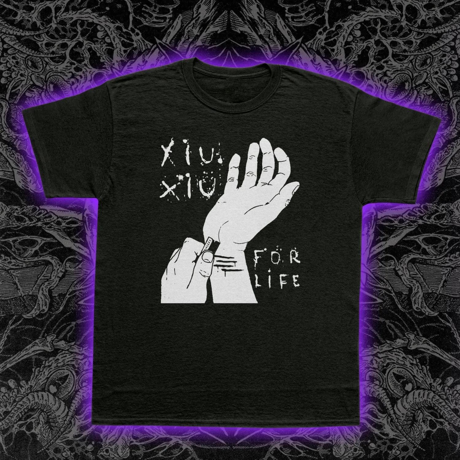 T-shirt Xiu Xiu For Life, maglietta musicale pop post-punk con arte del rumore sperimentale, S-5XL