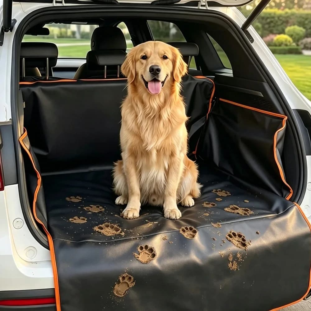 Auto Interior Accessories Anti-Dirt Pet Mat Waterproof Car Seat Cover Pet Travel Mat Car Trunk SUV Cargo Liner Protection Mat