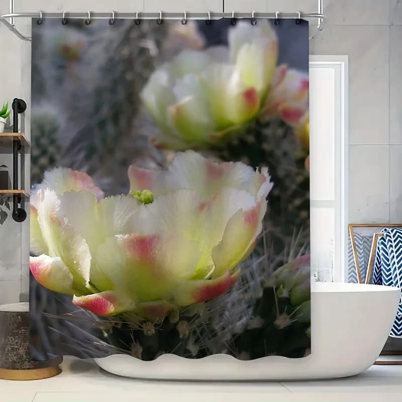 Bath Time Paws Play Tenda da doccia impermeabile per cani da bagno Rosa Nero Bianco Design Decorativo Shampoo Tub Stampa Tessuto Showe