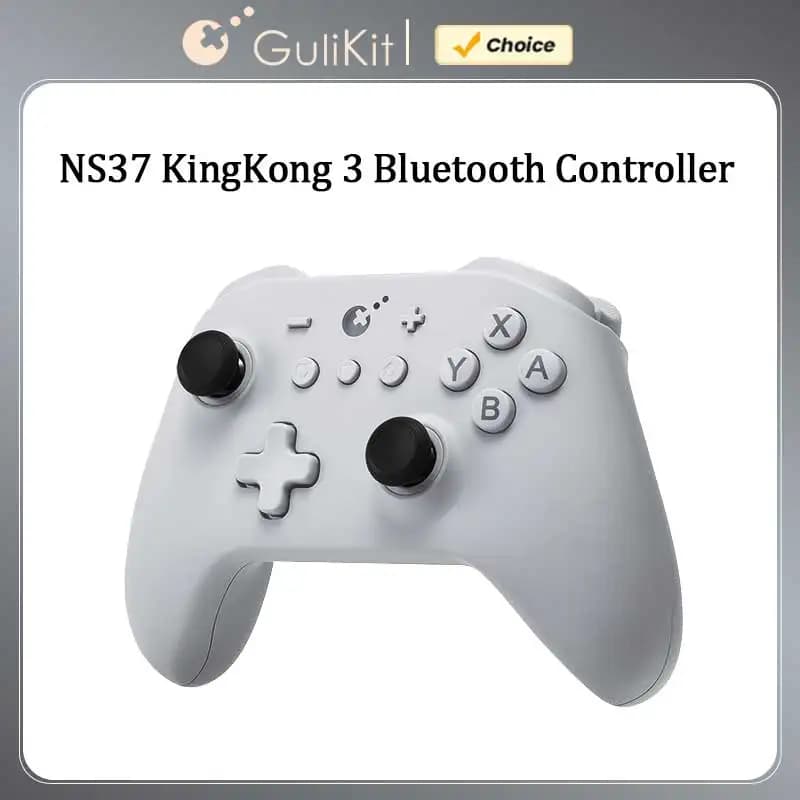 GuliKit KK3 Gamepad Bluetooth, wireless controller with joystick TMR effect Hall Tiggers for Nintendo Switch Windows Android iOS