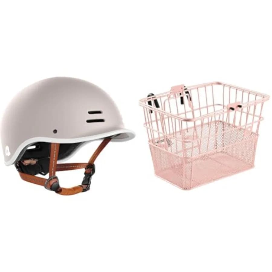 Casco da Bicicletta per Adulti Remi e Cestino Anteriore Staccabile Apollo - Casco Regolabile con 11 Prese d'Aria e Base in Acciaio Semi-Rete