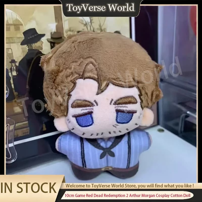 Peluche da 10 cm di Arthur Morgan da Red Dead Redemption 2, portachiavi in cotone, decorazione per zaino, regalo di compleanno