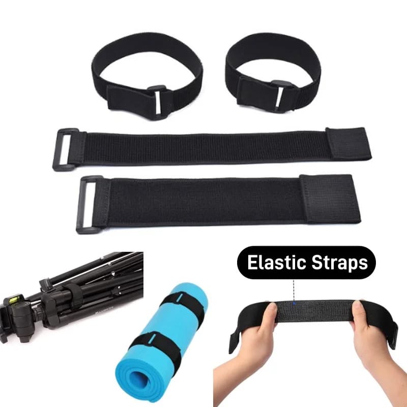 Fascette elastiche in nylon con chiusura a strappo per cavi, organizer avvolgicavo a chiusura inversa