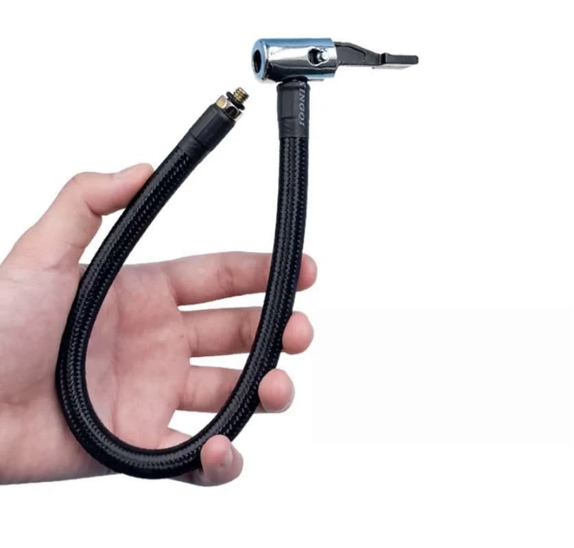 External Thread Inflator Extension Hose Quick Connect Air Pump Tube No‑leak 6mm Thread For Car Bicycle Motorcycle Tire Inflation