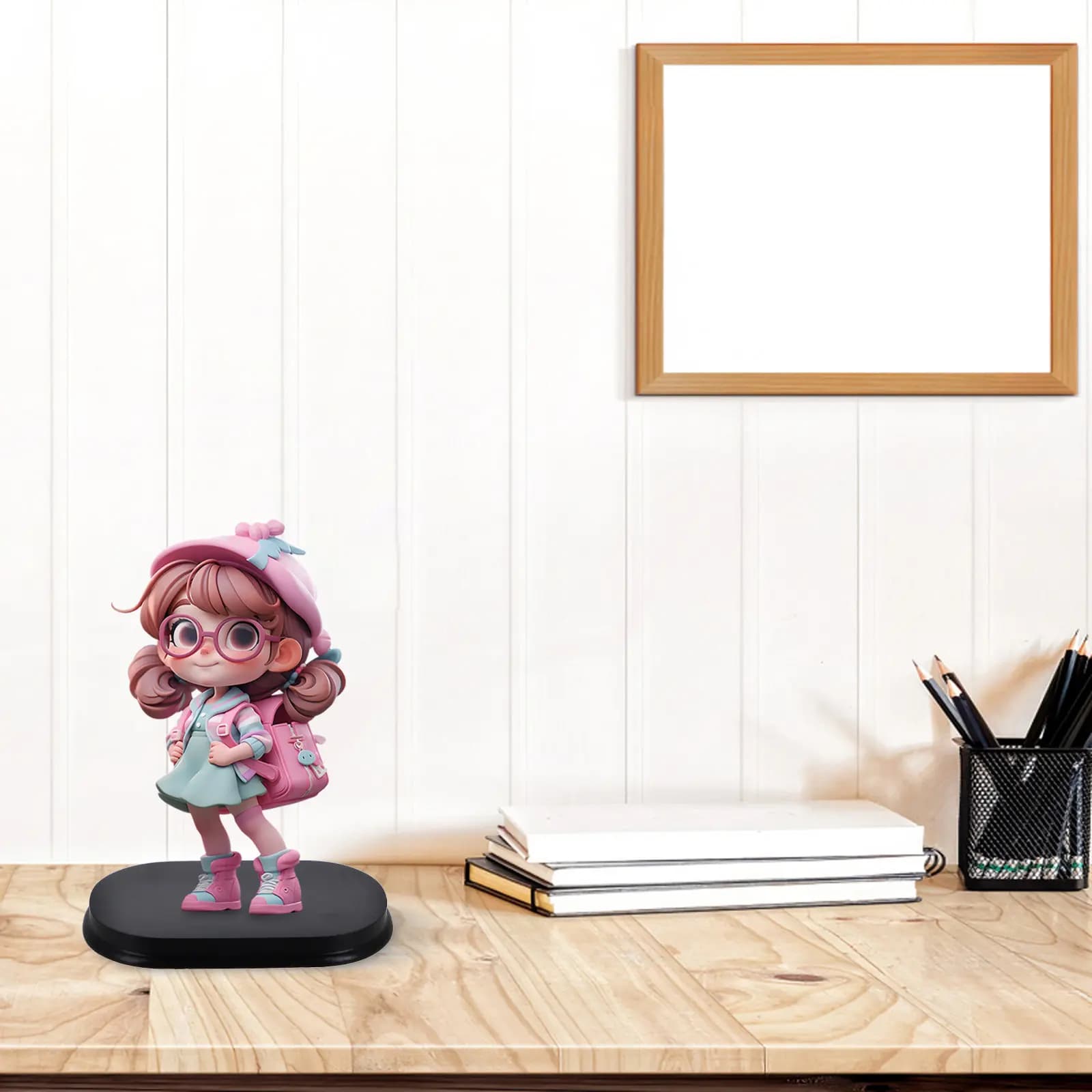 Base Ovale in Legno per Esposizione di Action Figure, Supporto DIY per Figure Pop Culture, Materiale per Decorazioni Casa