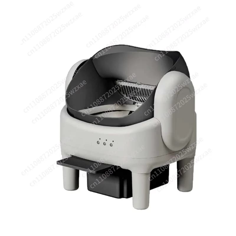 Smart fully automatic open-top cat litter box - remote control, anti-splash semi-enclosed design