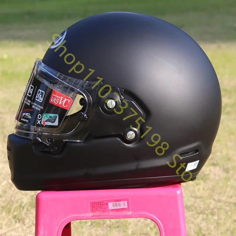 RAPIDE NEO Japanese Mode Full Face Helmet,For Harley Motorcycle And Cruise Motorcycle Protective Helmet,Matte black,Capacete