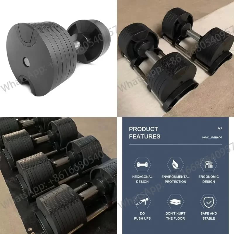 2.5-80KG Weights Dumbbells Set High Quality Paint Fitness Adjustable Dumbbells With Box