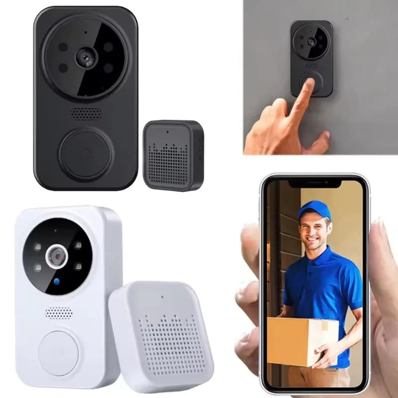 Campanello citofono visivo wireless WiFi APP Monitoraggio remoto Campanello visivo intelligente Telecamera per porta anteriore Sorveglianza esterna interna