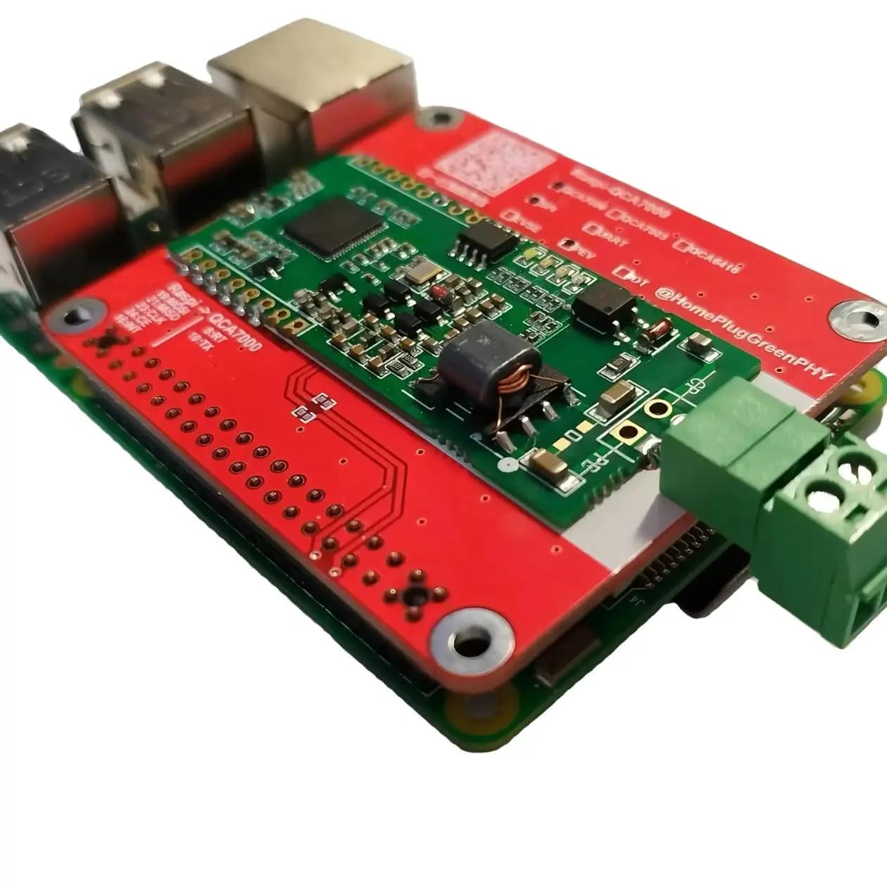 Scheda di sviluppo QCA7000 QCA7005, ISO15118 HomePlug GreenPHY per Raspberry Pi