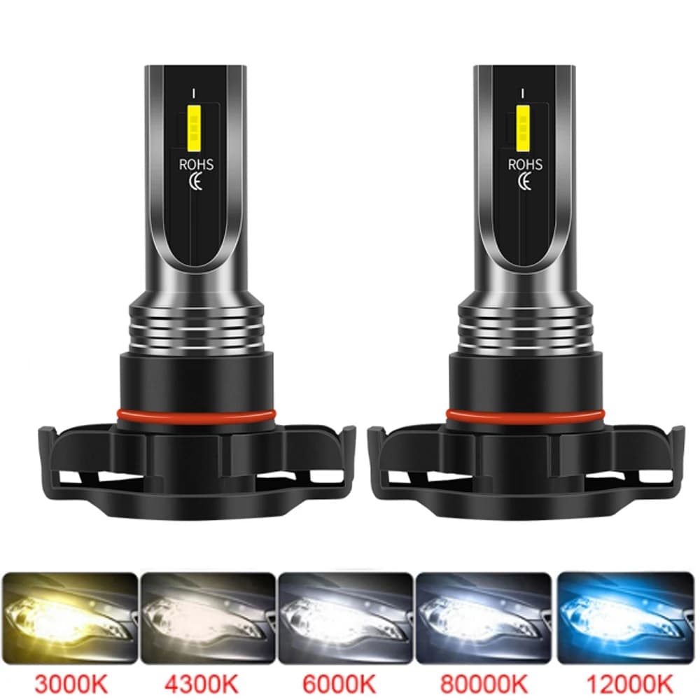 2 pz LED PSX24W 5205 DRL fendinebbia Canbus per Jeep Grand Cherokee Wk2 Wrangler jk Patriot Dodge Charger Chevrolet Captiva Subaru