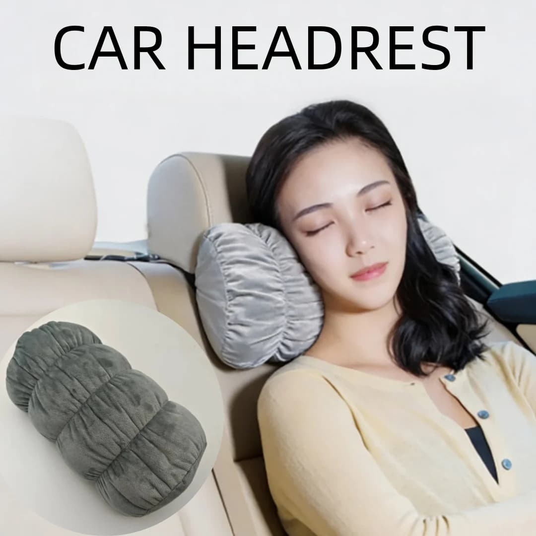 Cuscino per il collo da auto, cuscino ergonomico per poggiatesta per sedile auto, supporto confortevole per alleviare il dolore al collo, adattamento universale per tutti i veicoli
