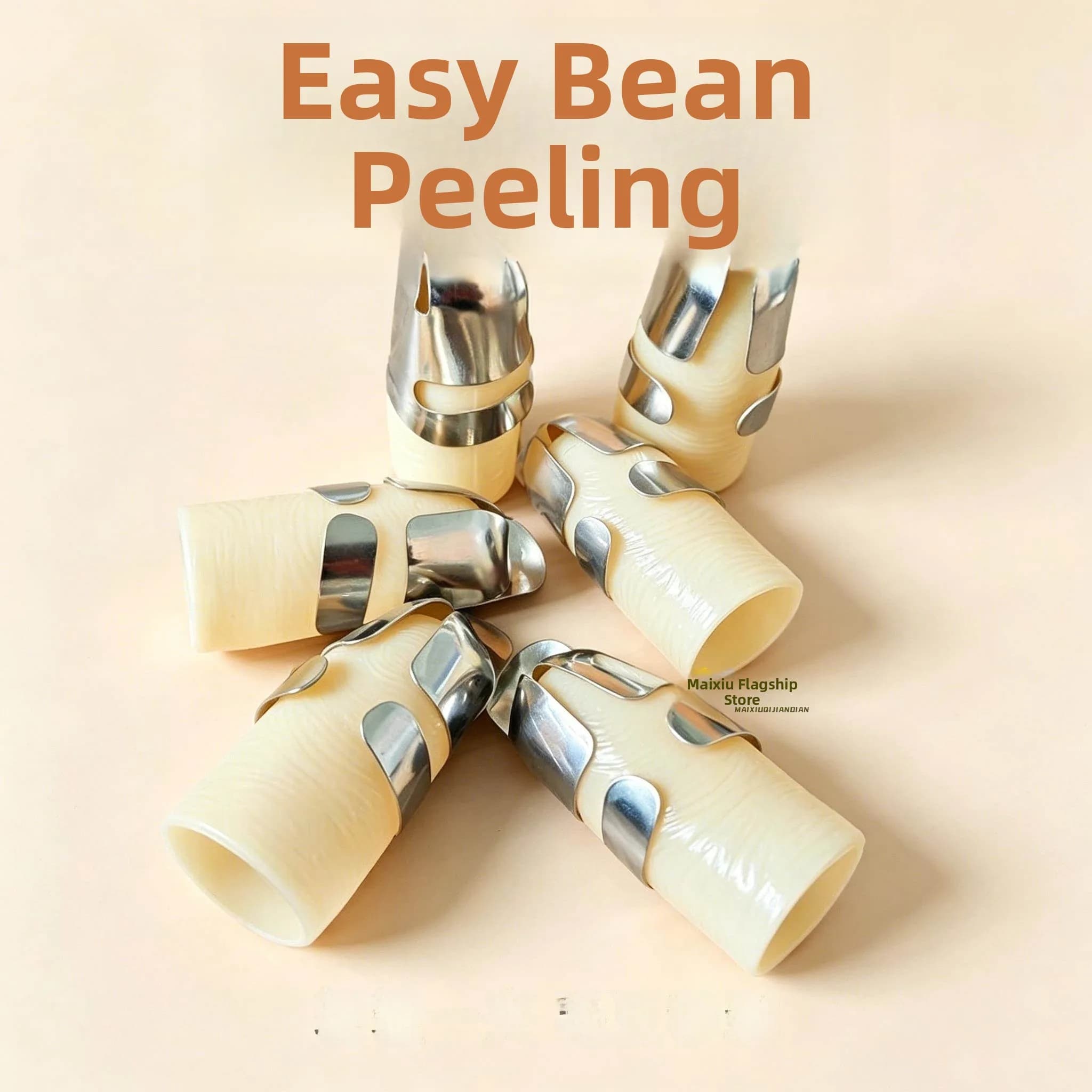 Stainless Steel Thumb Knife with Protective Nail Cover Iron Nails Kitchen Tool for Peeling Beans Working Hands Finger