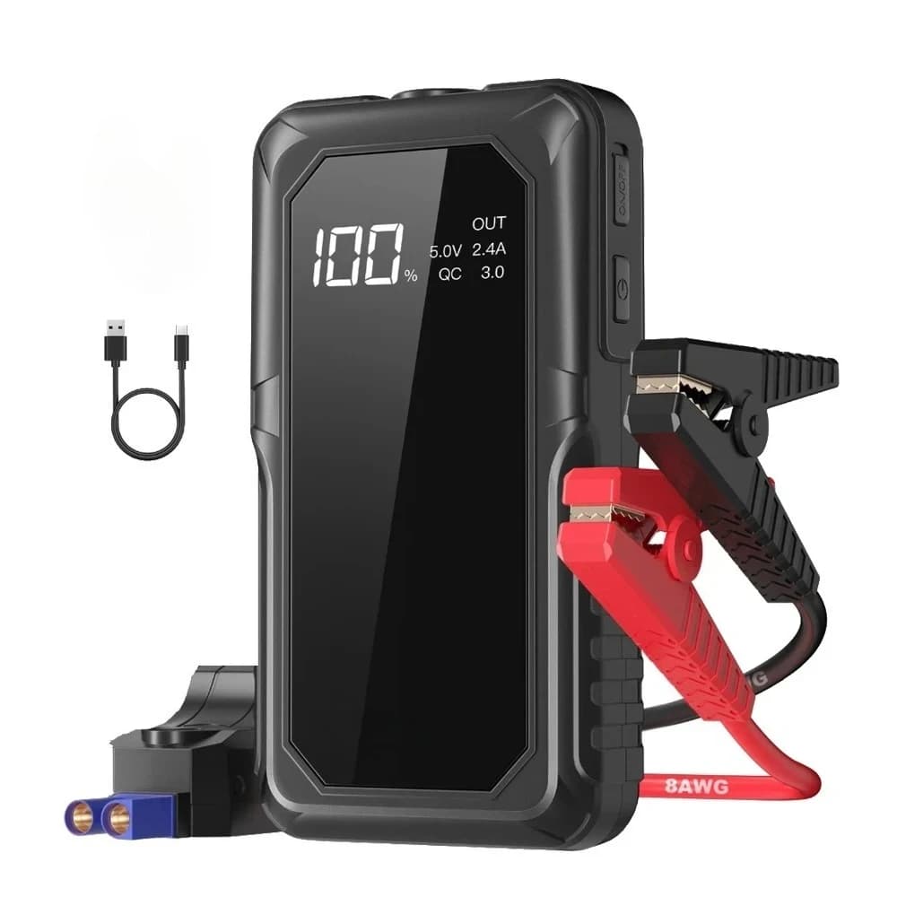 PAIVIROKU 2000APeak Jump Boxes per Auto (Motore 12V 8L Benzina/6.5L Diesel) con Avviatore di Emergenza e Batteria Esterna a Ricarica Wireless Veloce