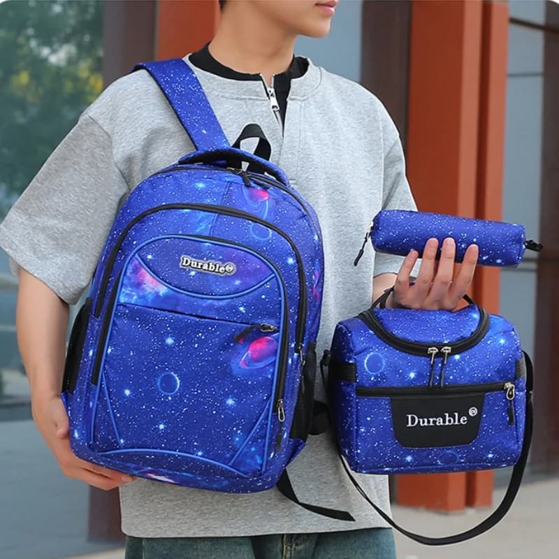 Large Capacity Backpacks For Boys Girls, High School Fashion Trends, Campus Middle School Students Bag Lunch Bag Pencil Case Set
