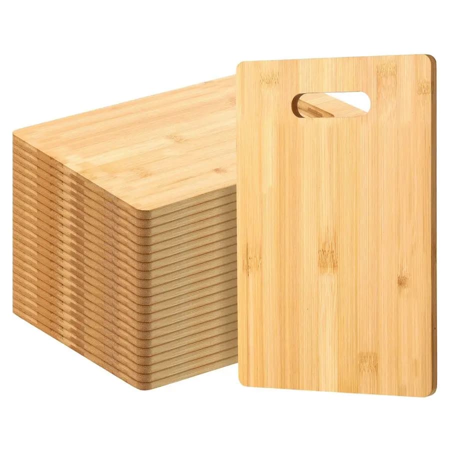 12 packs of wood cutting boards with handles engraving empty space dish from bulk kitchen scope for vegetables meat pizza cheese 1