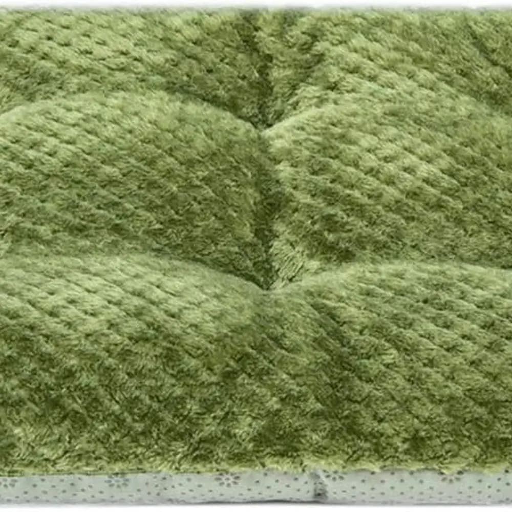 Letti per animali domestici Fuzzy Deluxe, lettini super peluche per cani o gatti, ideali per casse per cani, lavabili in lavatrice e asciugatrice (15" x 23", verde S-Olive