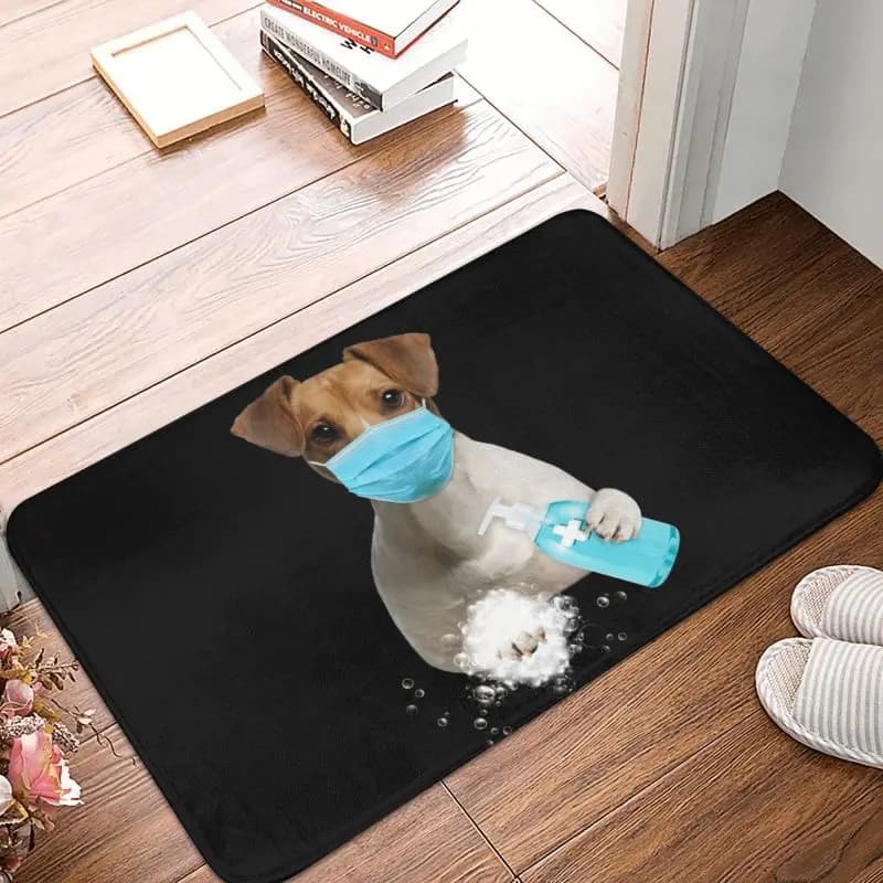 Custom Jack Russell Terrier maschera per il viso zerbino antiscivolo ingresso cucina bagno tappetini per porte amante del cane tappeto da giardino tappeto