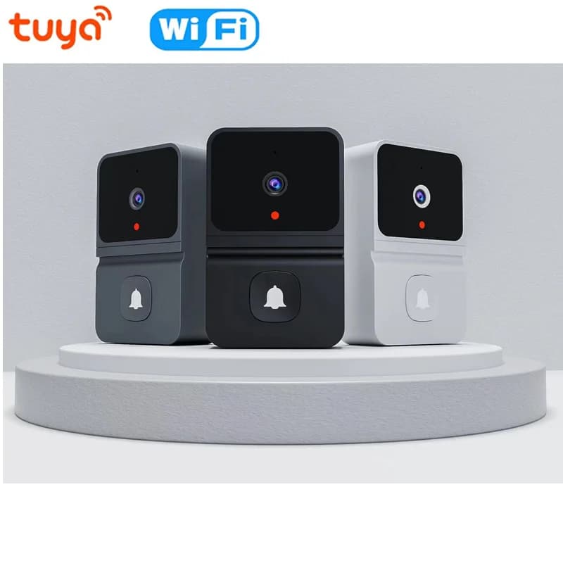 Videocitofono WiFi Telecamera HD wireless 480P Protezione di sicurezza domestica intelligente Citofono bidirezionale Campanello intelligente per visione notturna