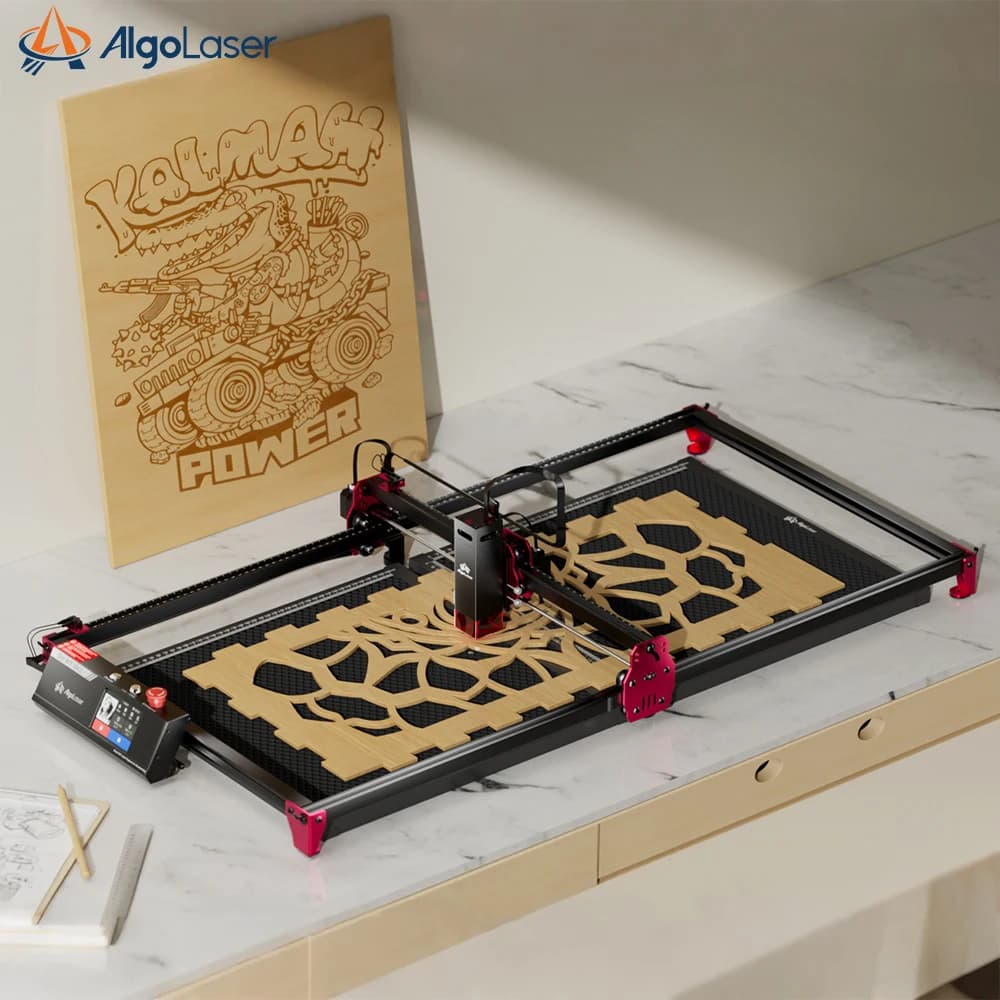 AlgoLaser WiFi Laser Engraver Cutter KIT FAI DA TE MK2 10W Con Kit di Estensione 400x800mm Router di CNC Lightburn Grbl Controllo Del Telefono Mobile