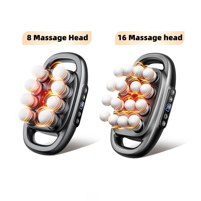 Massage gun for Deep Textiles, Muscular Massage for Back, to Relieve Pain, Percussion Instrument with Multiple Heads, Portable Massage