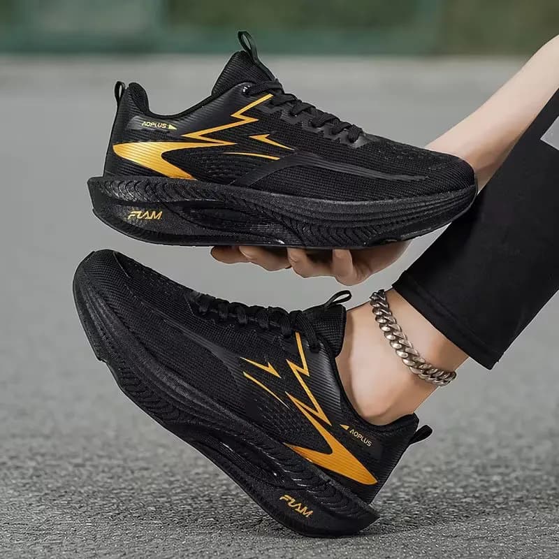 Sports Shoes Carbon Plate Walking Running Sneakers Shock-Absorbing Marathon Racing Athletics Training