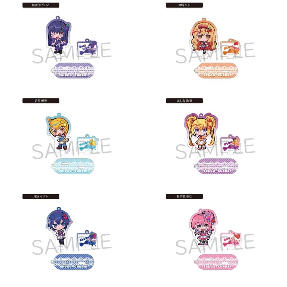 10CM Hot Anime shugo chara! Acrylic Keychain Stand Model Cosplay Characters Ornament Accessories Goods Christmas Gifts