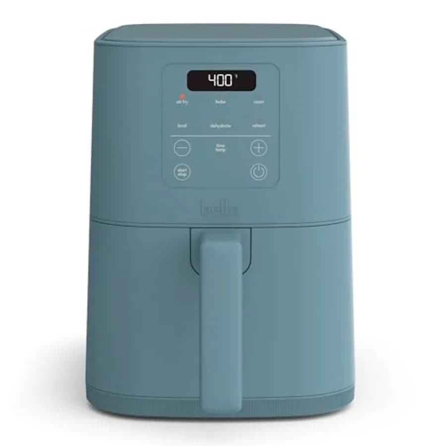Friggitrice ad Aria Sottile EverGood, Adatta a Ogni Ambiente, Rivestimento Ceramico Antiaderente, Temperatura Regolabile, 6 Opzioni di Cottura Preimpostate, 60 Minuti