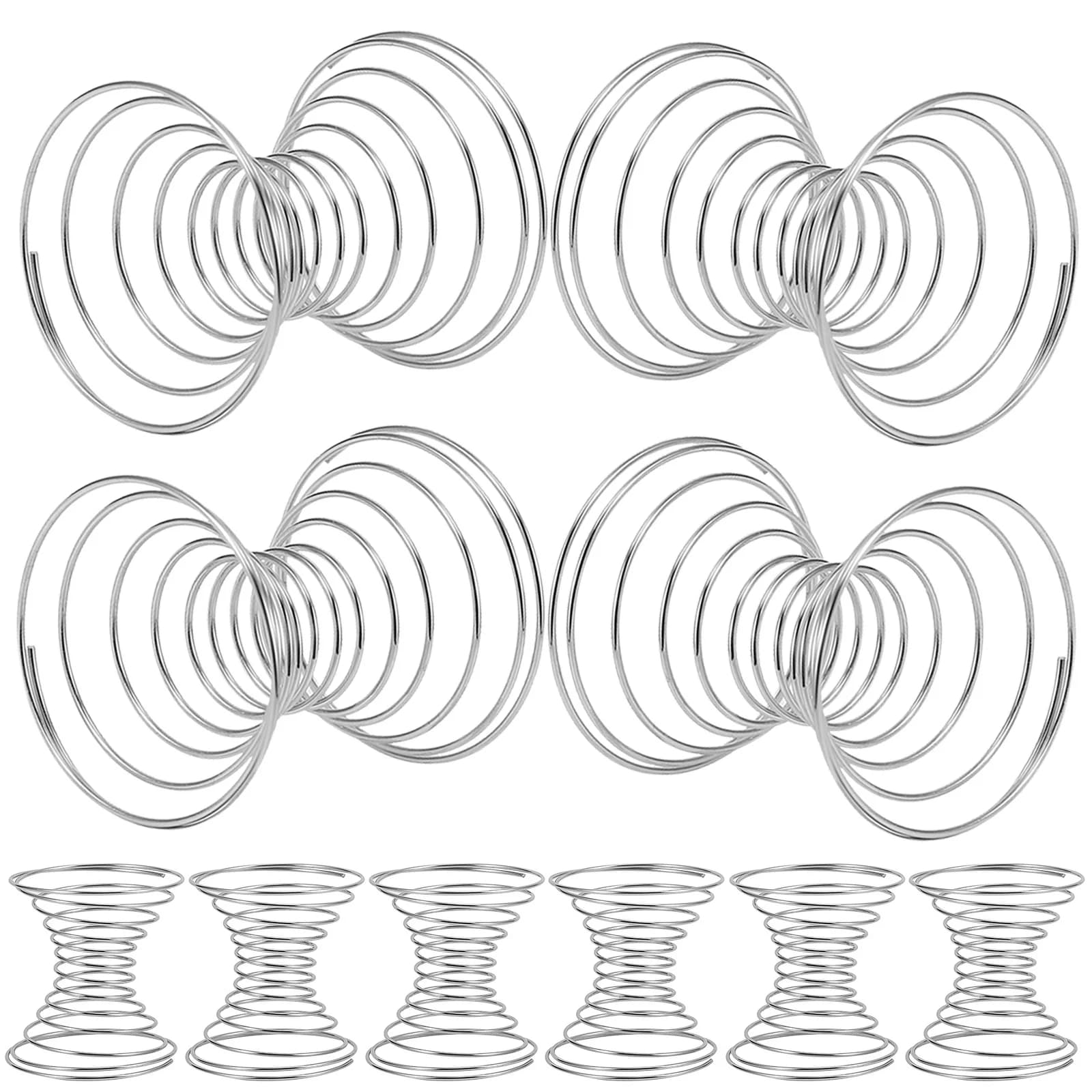 10 Piece Stainless Steel Spring Balls, Robust Replacement for Shaking Bottles, Powder Protein Mixer, Home Use Whip Balls