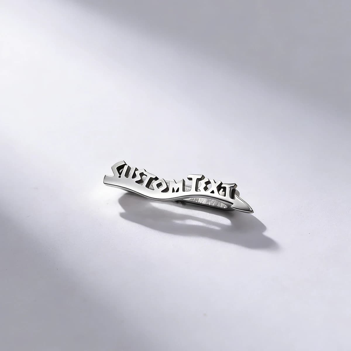 Chandler Personalized Gothic Name Arrow Watch Band Charms, Stainless Steel Studs, 20mm & 22mm Accessories for Watch Bands