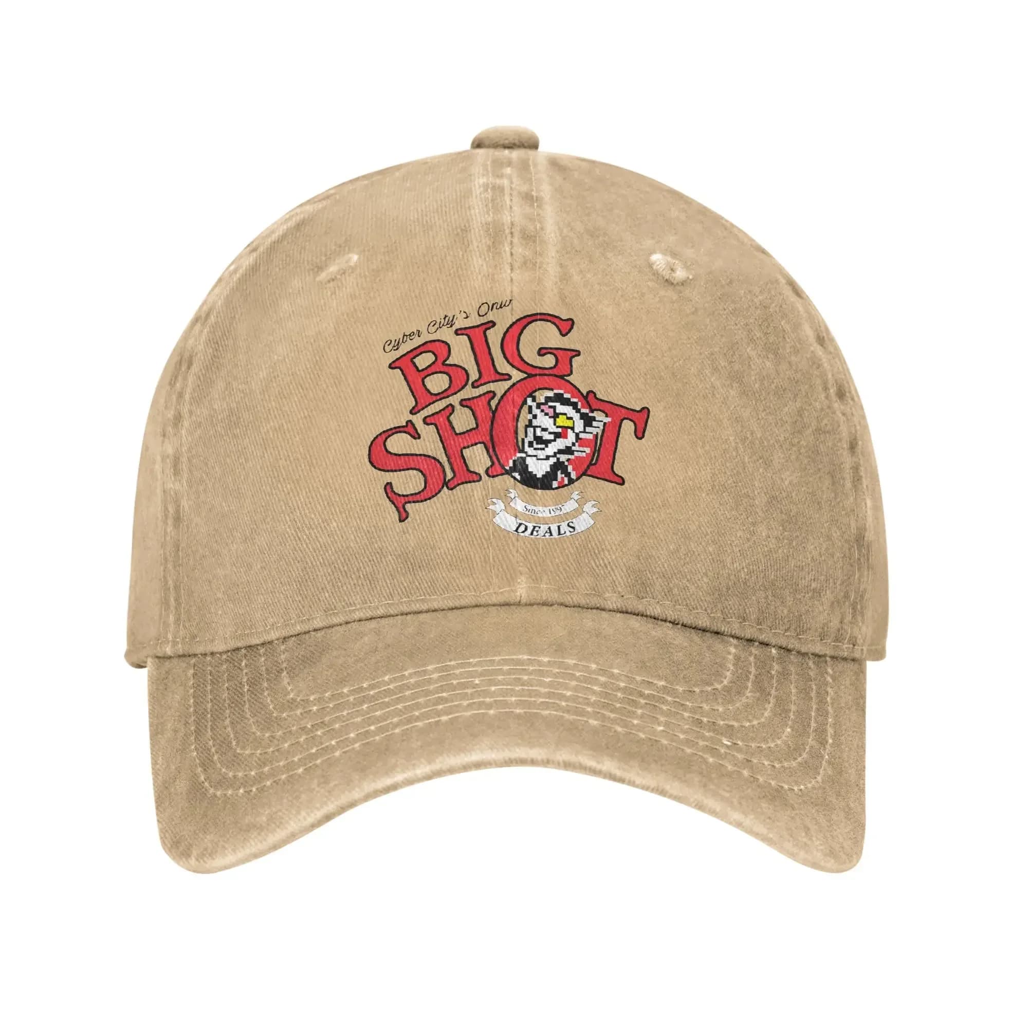 Berretto da baseball estivo Deltarunes Sun DRINK BIG SHOT SODA Cappello da camionista lavato con stampa all'ingrosso Berretti da baseball rock classici da uomo unisex
