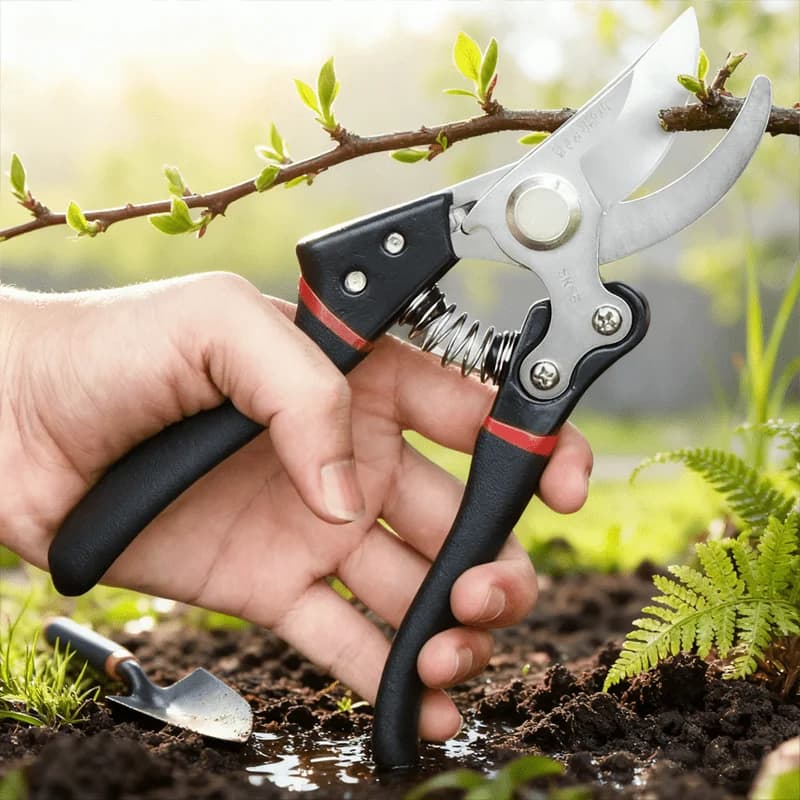 Forbici da Potatura in Acciaio SK5 - Robuste per Alberi da Frutto e Rami, Impugnatura Ergonomica - per Potatura Fiori, Bonsai e Giardinaggio Domestico