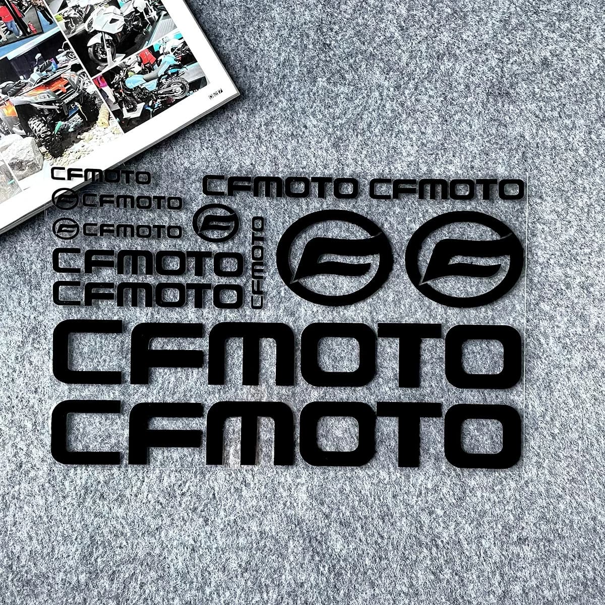 Vinyl CFMOTO Stickers Logo Motorcycle Tank Helmet Bike Letter Emblem Decals Kit