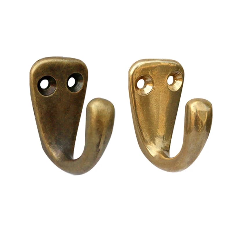 1PC Ganci in ottone Cappotto Cappello Appeso a parete Supporti da bagno Appendiabiti Sciarpa Asciugamano Chiavi Bronzo antico/Oro 3,5 cm * 2 cm Organizzatore