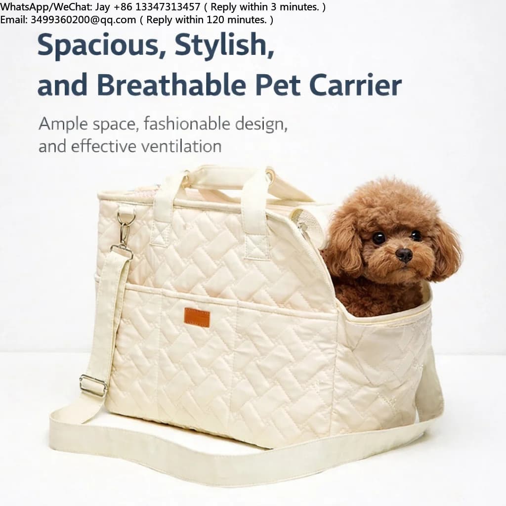 Borsa per Animali Domestici Elegante e Ultra Spaziosa, Trasportino Multifunzione Comodo, Borsa da Viaggio Attaccabile alla Valigia per Esterni