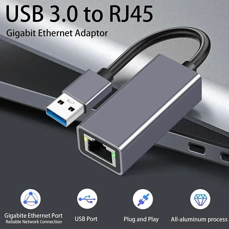 Adattatore Ethernet USB TypeC cablato USB 100/1000Mbps per MacBook PC Windows XP 7 8 10 Accessori cavo Internet Lan USB Android