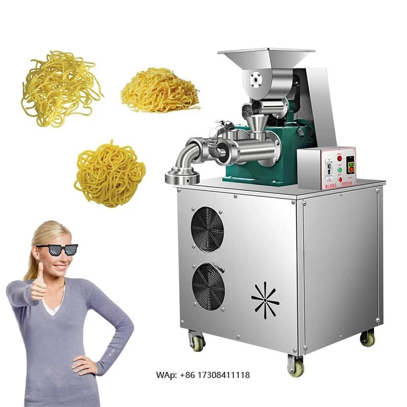 Linea Automatica per la Lavorazione di Spaghetti e Pasta, Macchina Estrusore per Vermicelli Freddi, Pressa per Modellare Noodle di Riso e Mais