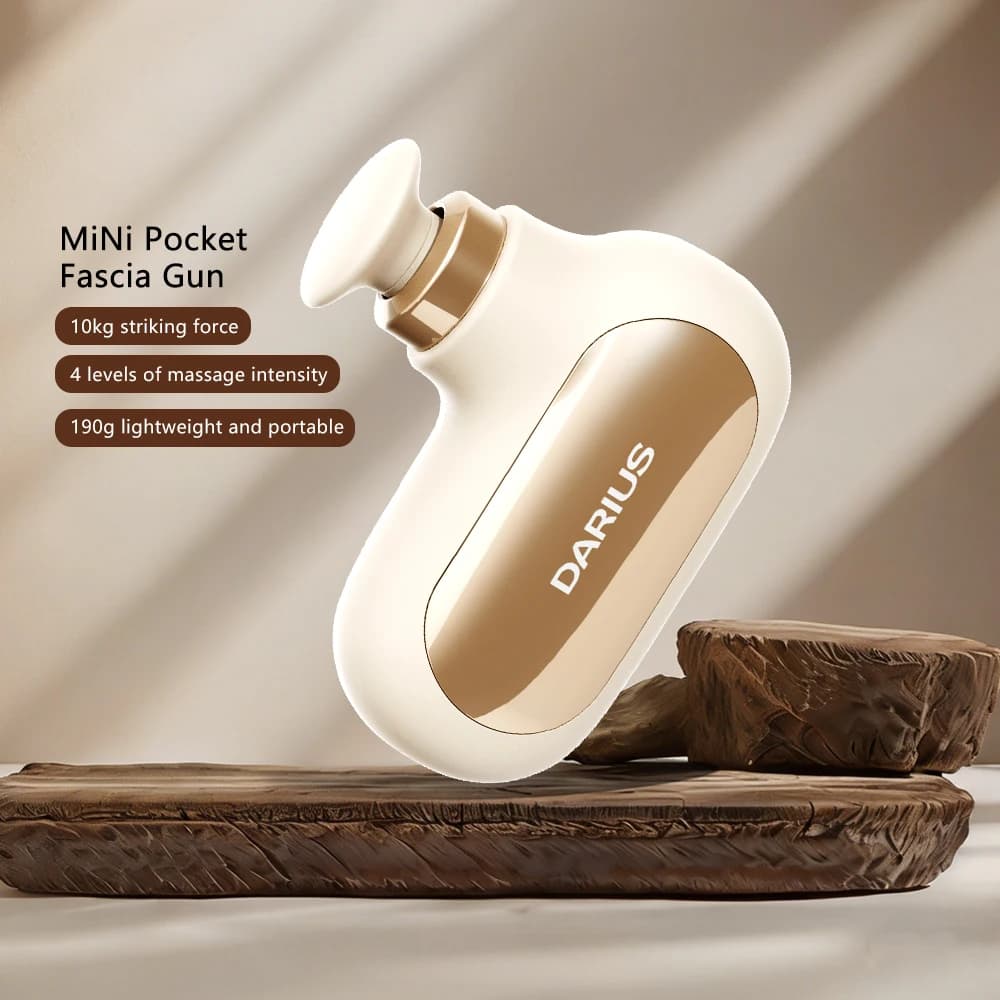 Mini Portable Massage Gun, Massage Vibrator Background Fabrics, Pocket Massage