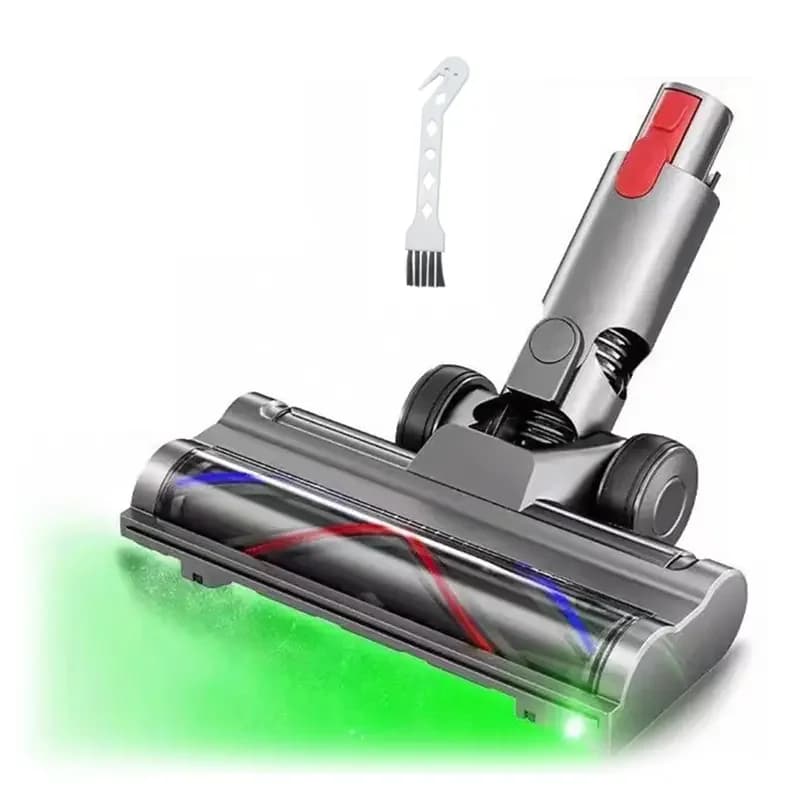 The New Direct Drive Brush Head for Dyson V7 V8 V10 V11 V15 Vacuum Attachment with LED Dust Detection for Carpet Floor Clean