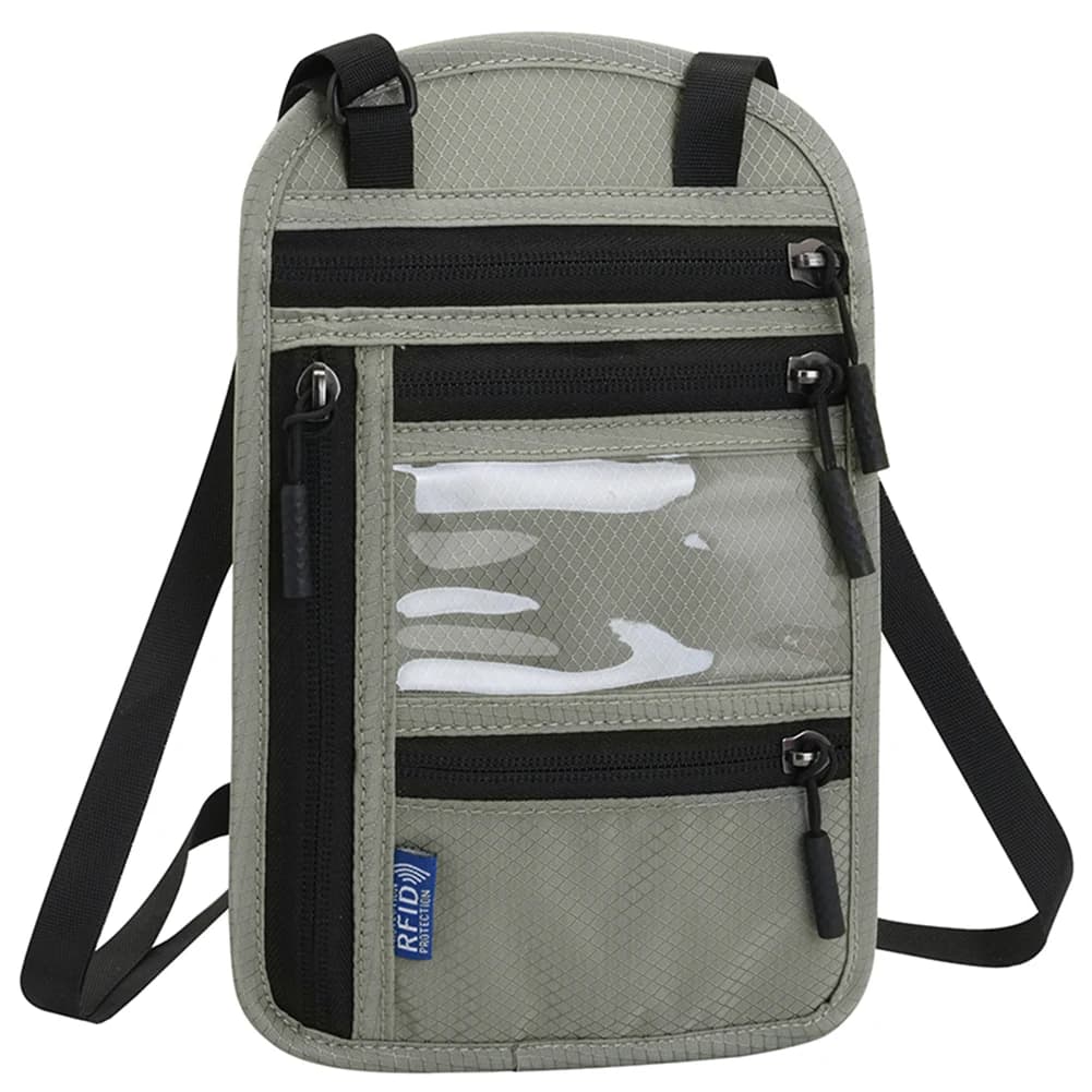 Passport Cover Shoulder Bag Travel Passport Holder Wallet Document Organizer Case for Men Women Travel Accessories
