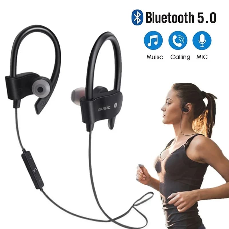 Auricolari wireless Bluetooth 4.1, cuffie impermeabili, cuffie per musica e sport, cuffie wireless per giochi, cuffie wireless per smartphone