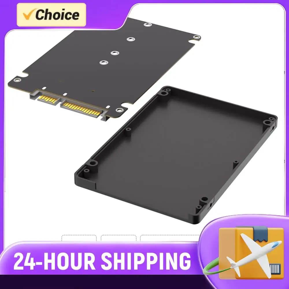 Adattatore M.2 NGFF B Key a SATA da 2,5 pollici, box esterno per SSD M.2, adattatore SSD M.2 NGFF a SATA III da 2,5 pollici, 6 Gbps