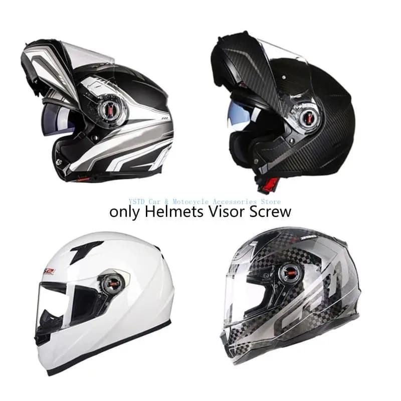 L5BC Caschi Visiera Clip Scudo Blocco Viti per visiera del casco ricambio per FF370/358/386/394/325/396