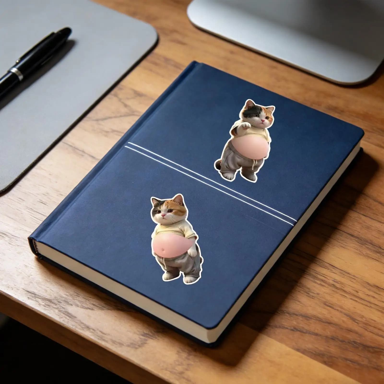 Adesivi 3D a forma di gatto, decorazioni per scrapbook, diari, quaderni, planner, custodie per telefoni, tazze e tablet