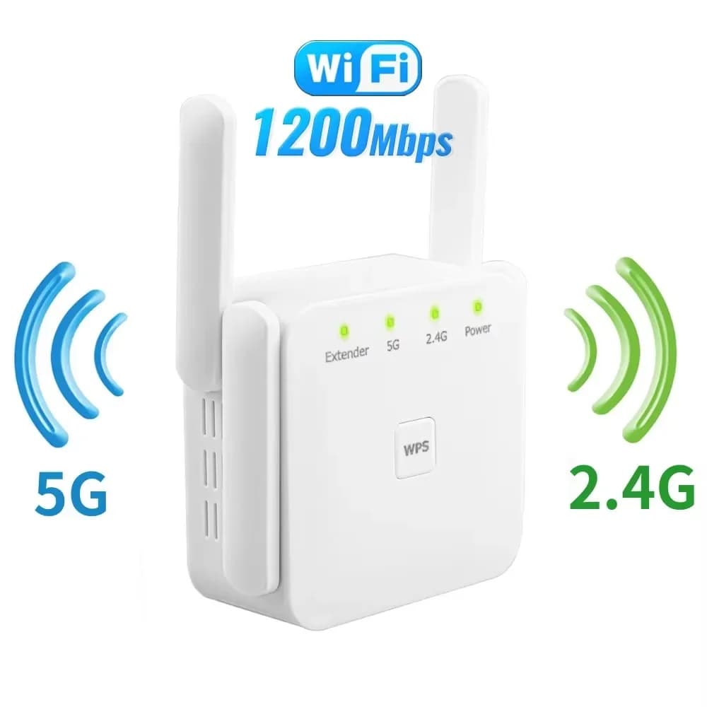 Ripetitore Wi-Fi Amplificatore 1200Mbps 5G Ripetitore WiFi Wireless Segnale Wifi Extender Rete Wi-Fi Booster 5 Ghz A Lungo Raggio