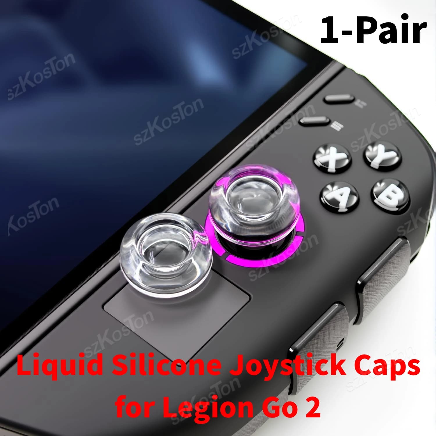 2 Pezzi Copri Joystick in Silicone Liquido per Console di Gioco Lenovo Legion Go 2, Copri Impugnature per Pollice, Accessori per Gaming Legion Go 2