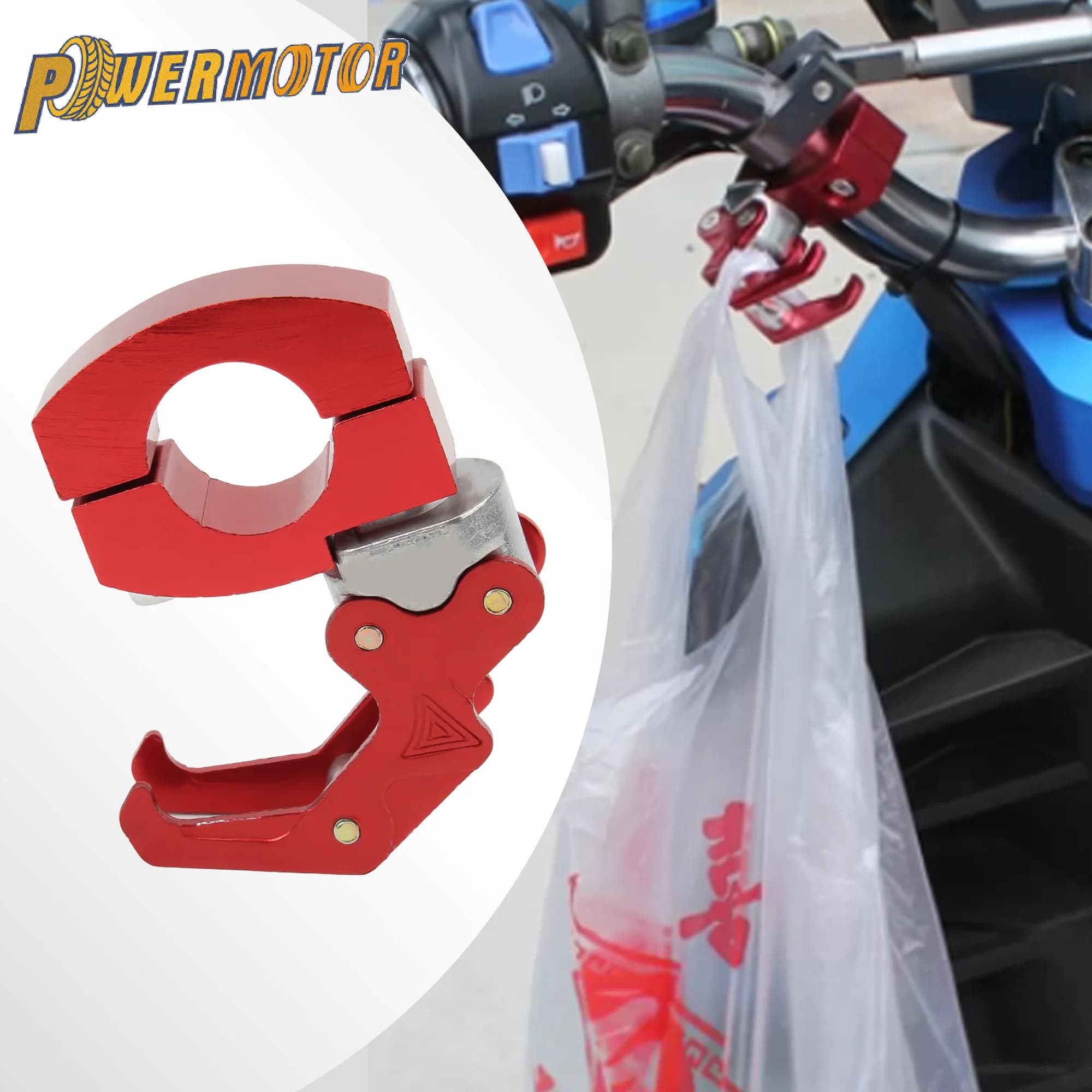 Universal Motorcycle Luggage Bag Hook Hanger Holder for KTM Kawasaki Honda BMW Yamaha 22mm Handlebar Enduro Pit Bike Accessories