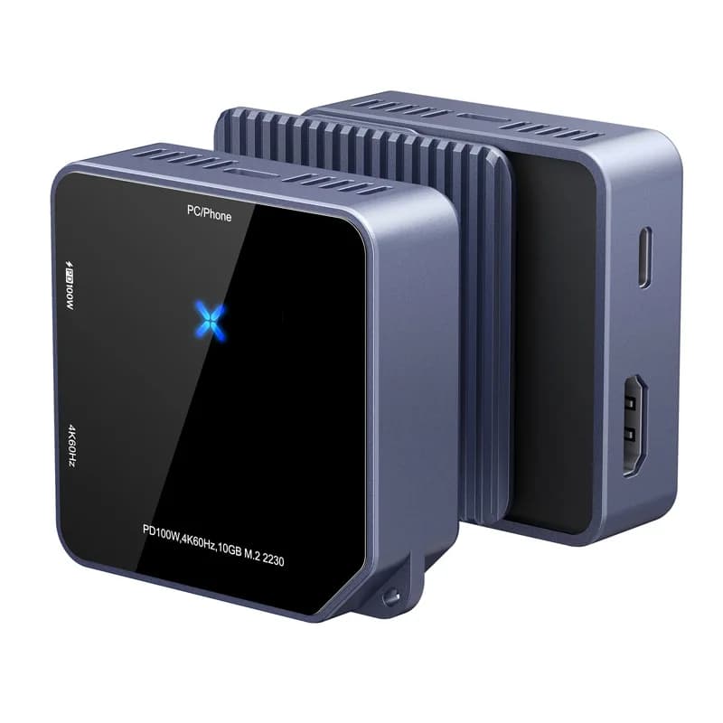 Custodia magnetica raffreddata con ventola SSD 2230 – Custodia per disco rigido mobile multifunzione Thunderbolt di tipo C 3.2 per telefoni e Sto esterno