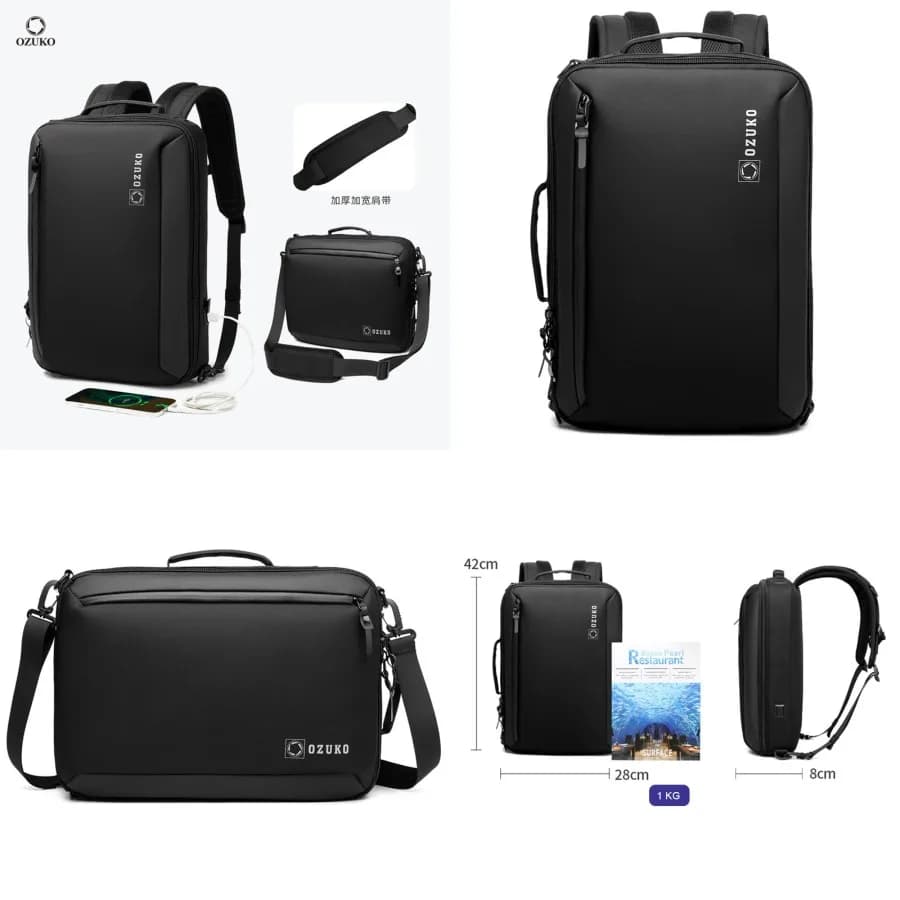 daNew Style da OZUKO Working Backpack, Computer Backpack, Man Laptop Bag, Laptop, Laptop, For University Students, For commuters, Waterproof